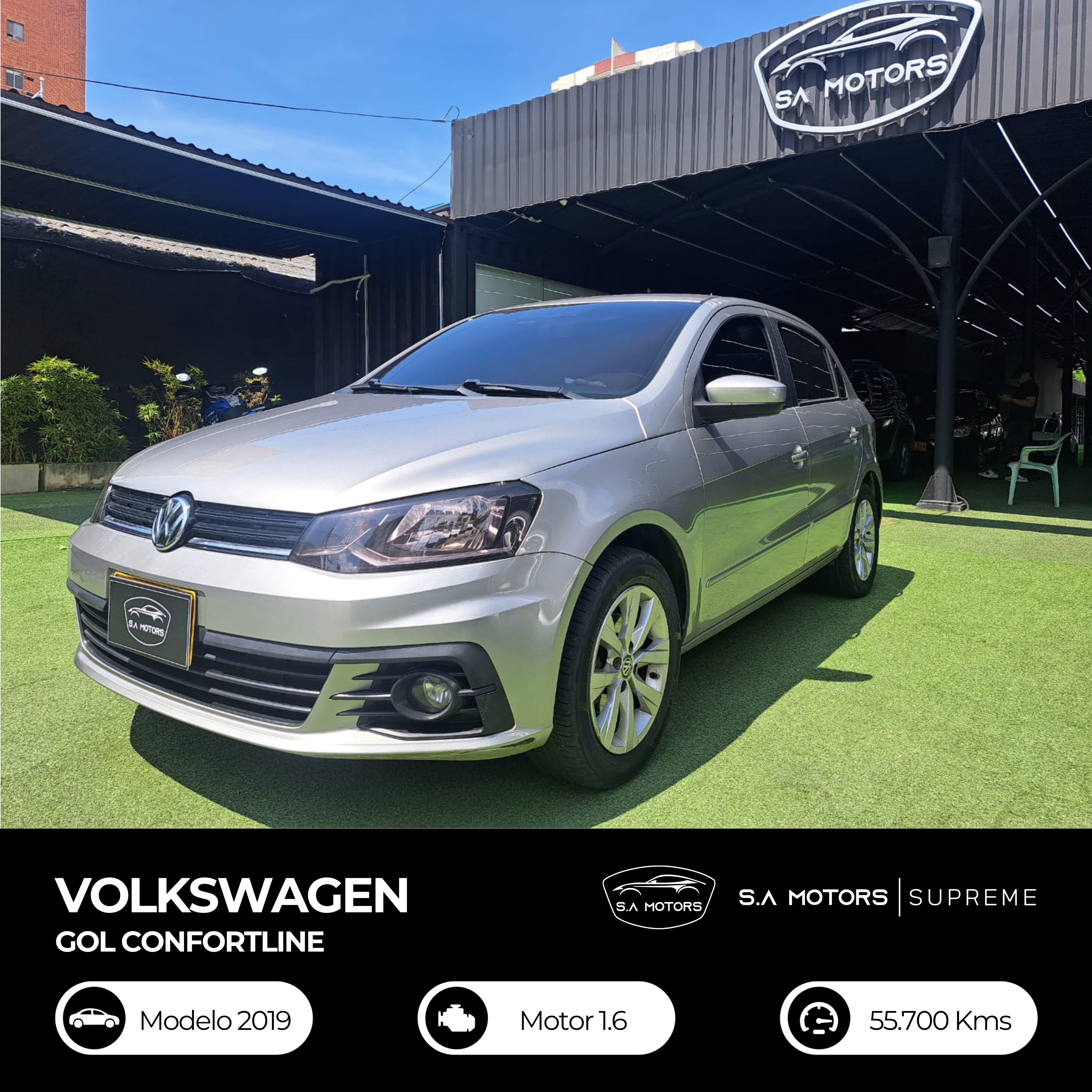 VOLKSWAGEN GOL CONFORTLINE 1.6 2019 $39.000.000